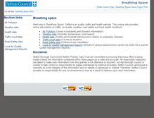 Tablet Screenshot of breathingspace.sefton.gov.uk